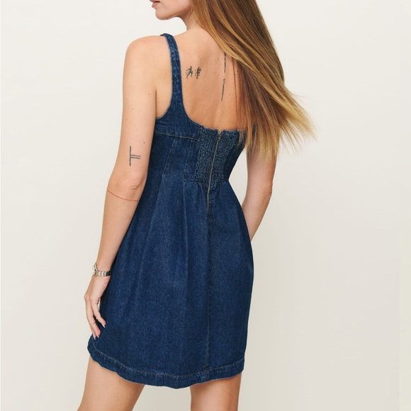 Reformation A-line denim dress NWT - Picture 5 of 8